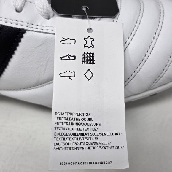 Adidas Copa Mundial Men\'s Leather Soccer Cleats White Black Size 13 ID4050 New main image 12